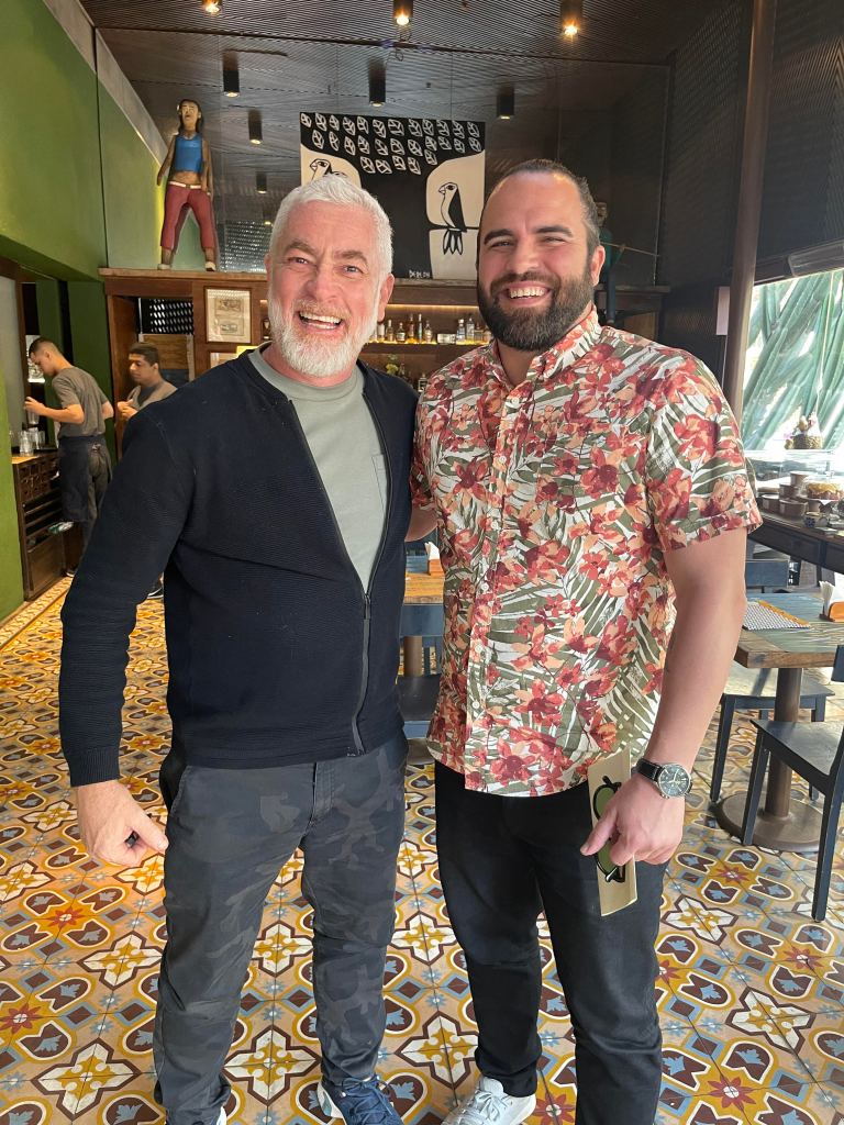 Picture of Patrick with world famous Brazilian Alex Atala.